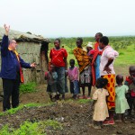 High rez Explaining solar energy to Masai women